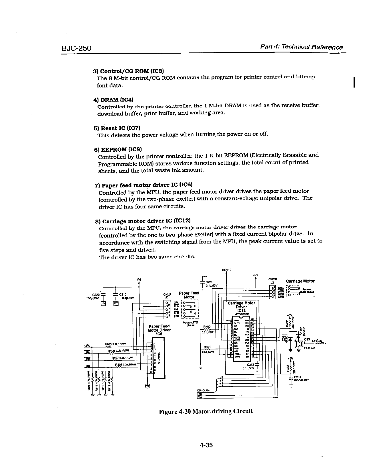 Canon BubbleJet BJC-250 251 Service Manual-3